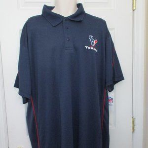 Houston Texans NFL Apparel Polo Shirt NWT Size 2XL